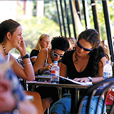 Image of students at cafe 